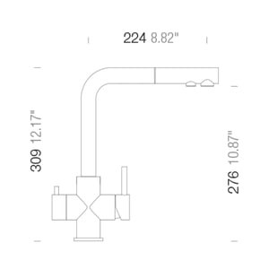 L-Form - ausziehbare Brause – Bild 2